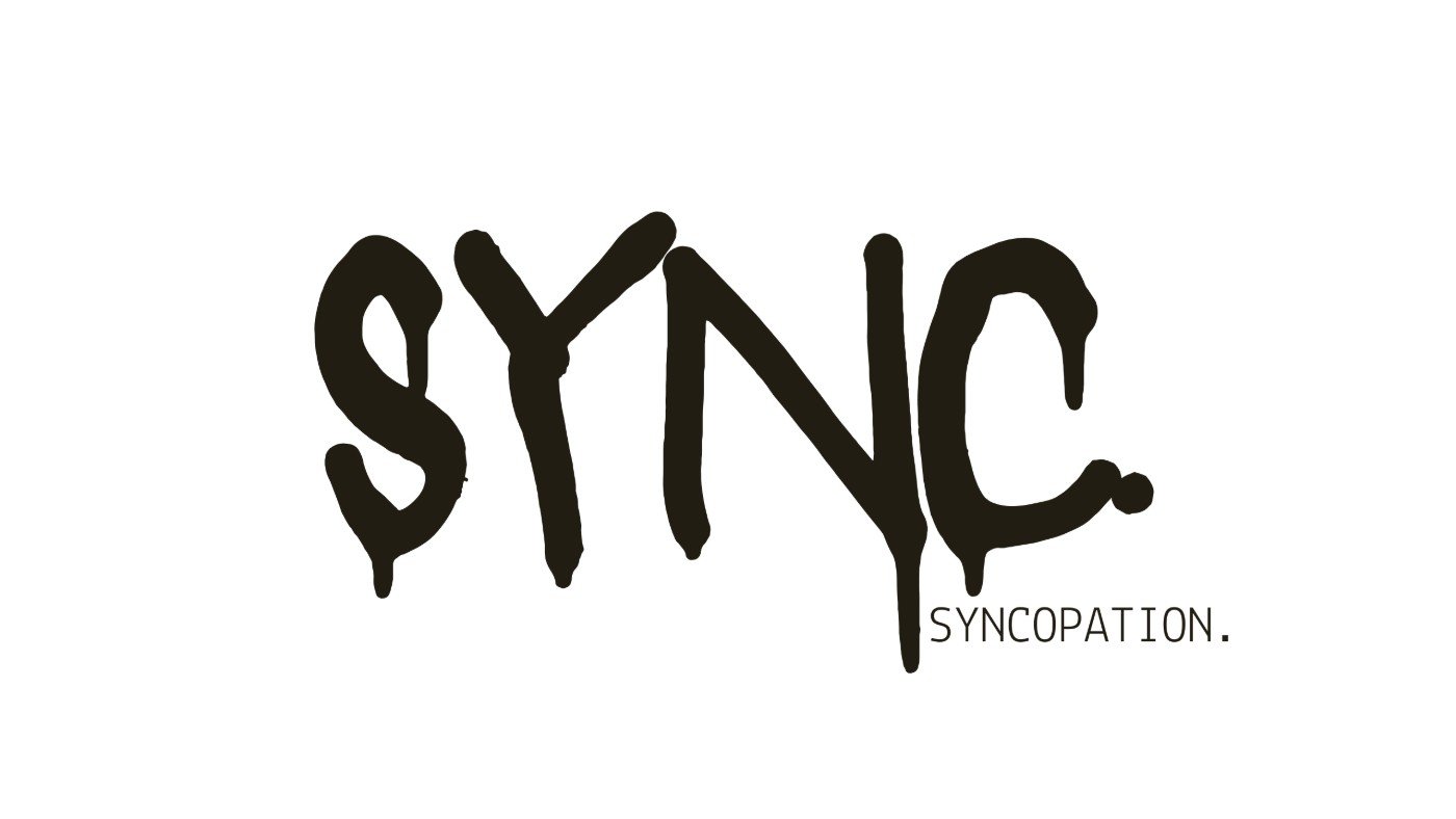 The SYNC. graffiti wordmark, with the word Syncopation set beneath it